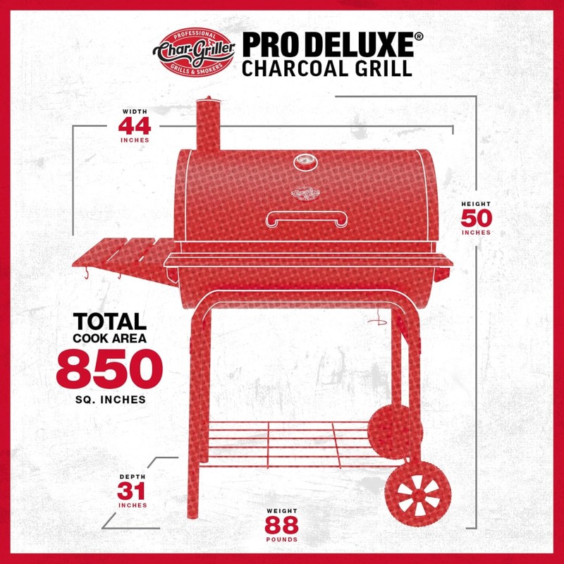 Lauko kepsninė Char-Griller Pro Deluxe - 8
