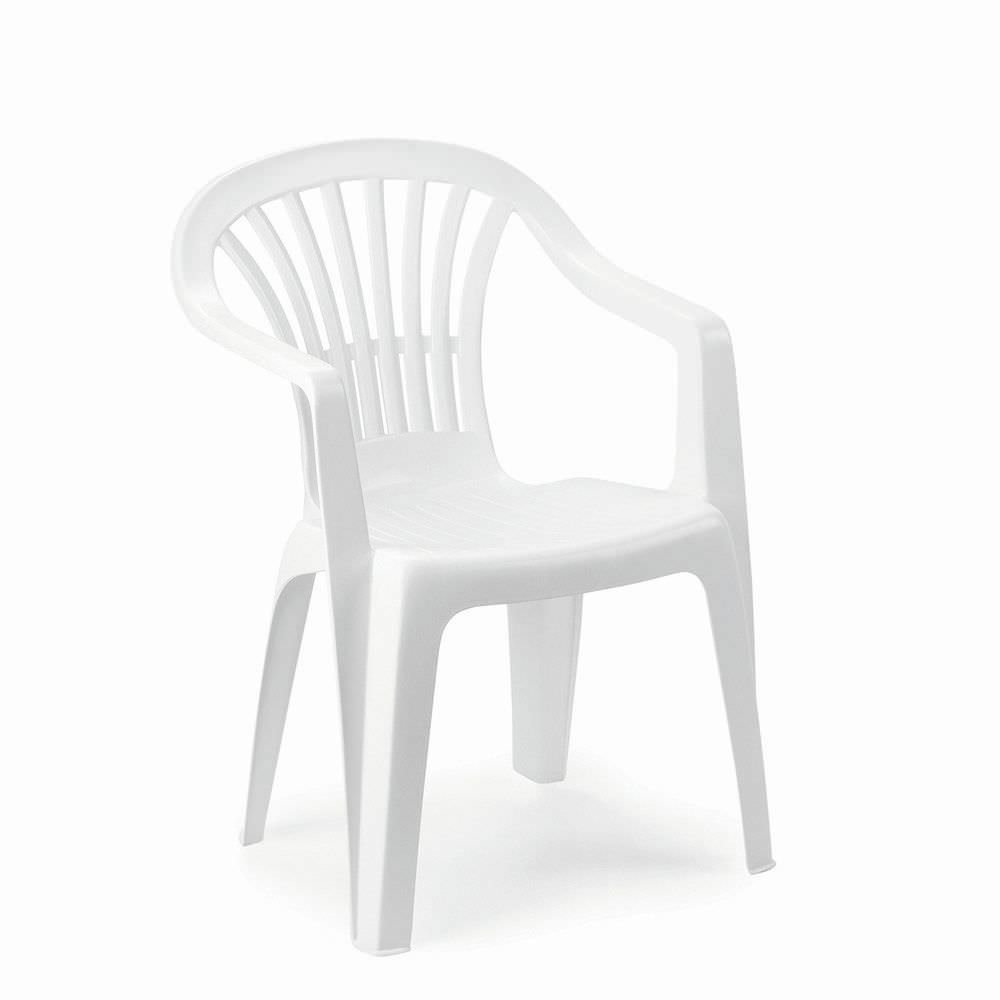 Plastikinė sodo kėdė ALTEA, 56 x 54 x 80 cm, baltos sp.