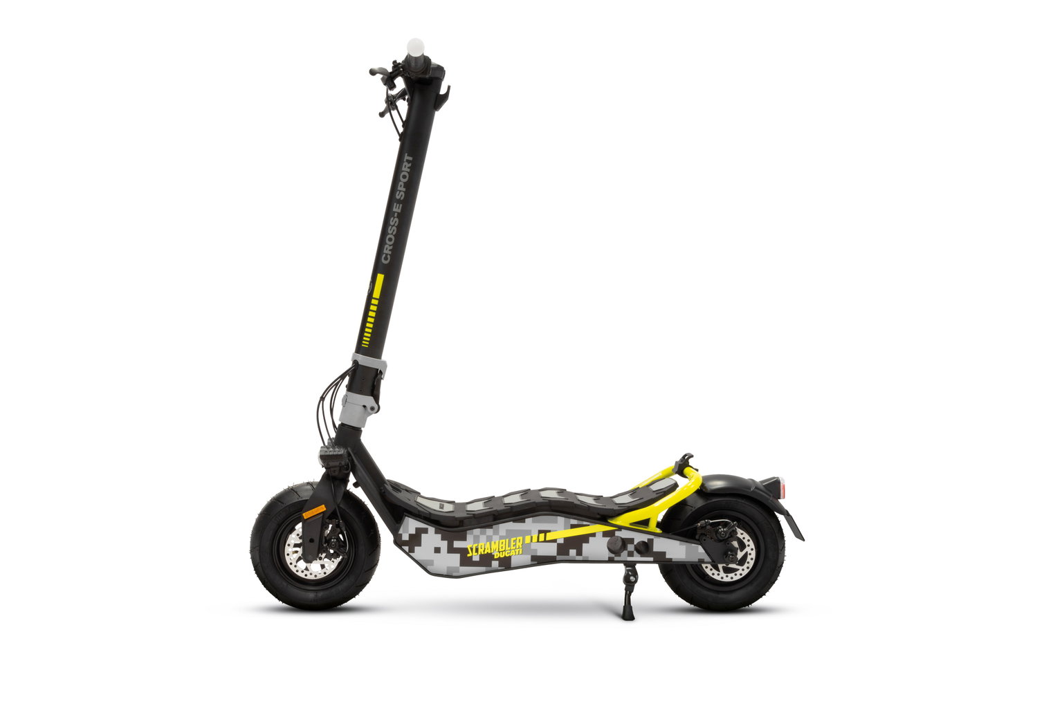 Ducati branded Scrambler Electric Scooter Cross-E Sport, 350 W, 6.5 ", 25 km/h, Black/Yellow-1