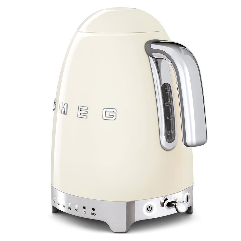 Elektrinis, nerūdijančio plieno virdulys SMEG KLF04CREU,  1,7 l, kreminė sp. - 4