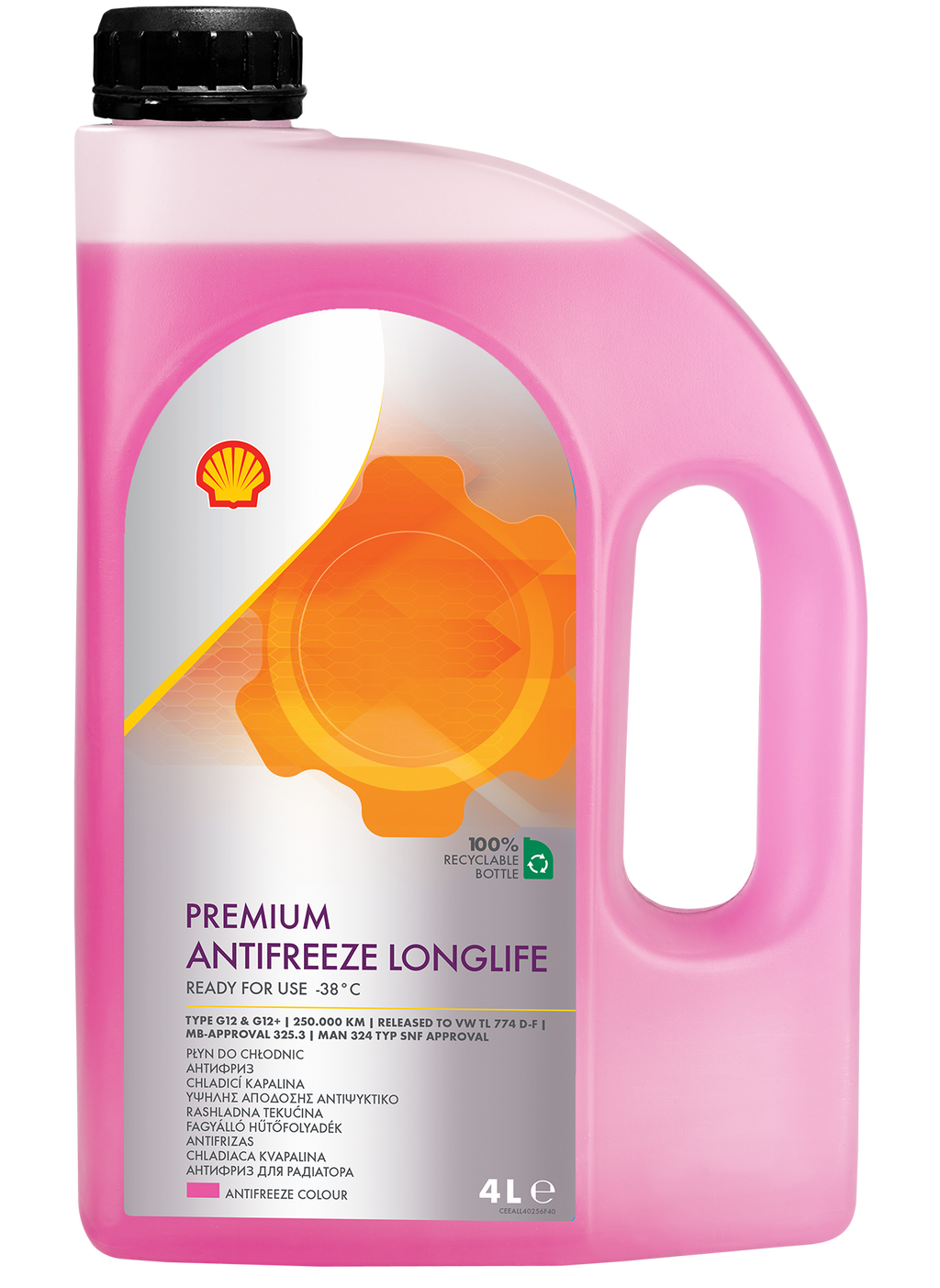 Aušinimo skystis SHELL Premium Antifreeze Longlife 774 D-F, 4 L ...