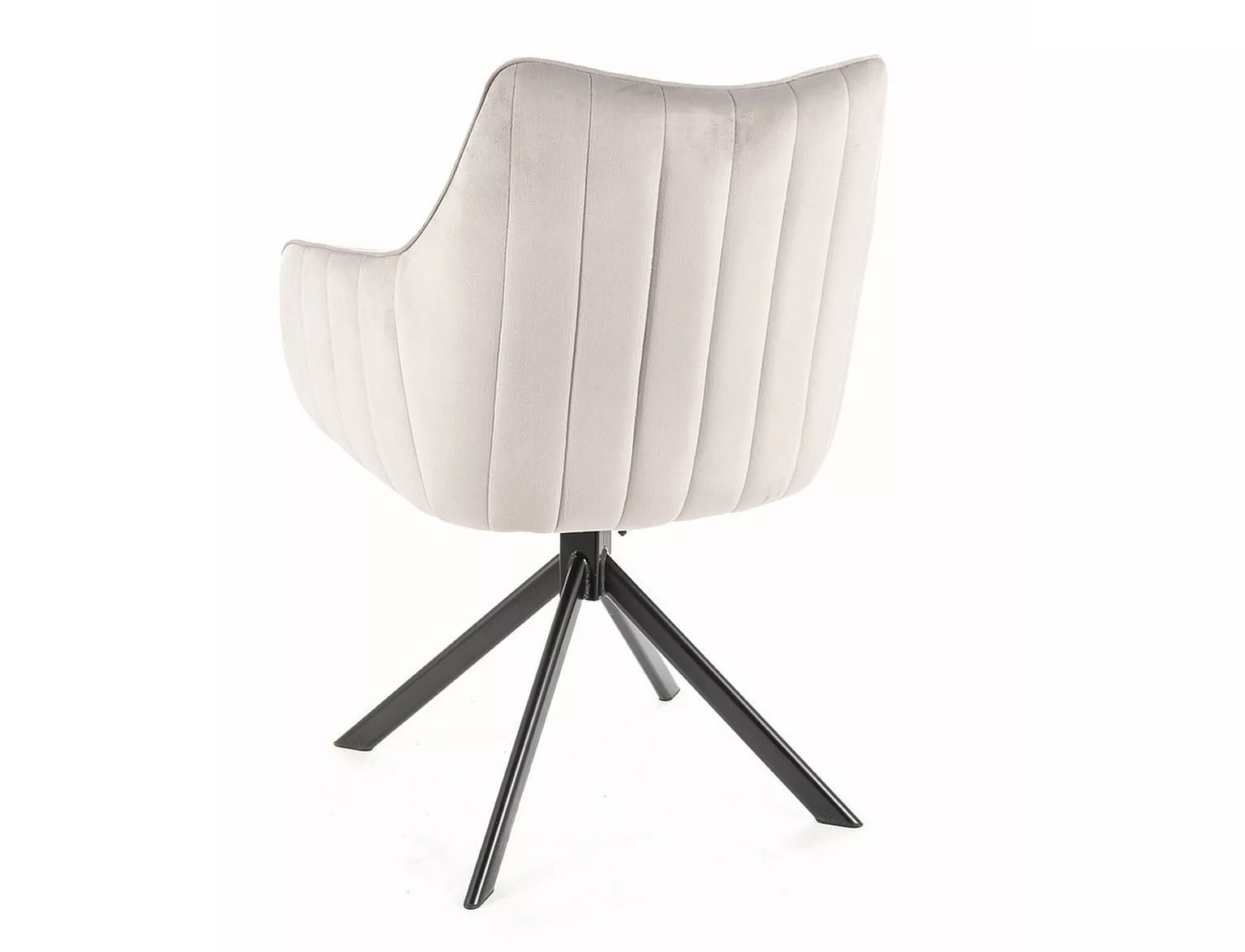 Kėdė AZALIA VELVET, juoda/pilka - 3