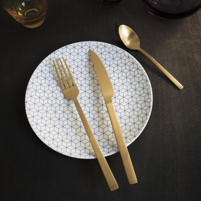 Stalo įrankių rinkinys PINTINOX DUKE GOLD, auksinės sp., 24 vnt - 3