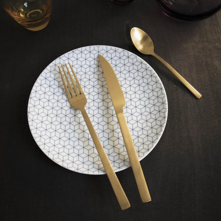 Stalo įrankių rinkinys PINTINOX DUKE GOLD, auksinės sp., 24 vnt - 3