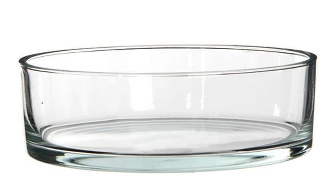 Stiklinė vaza KENNY, apvali, 8x25 cm