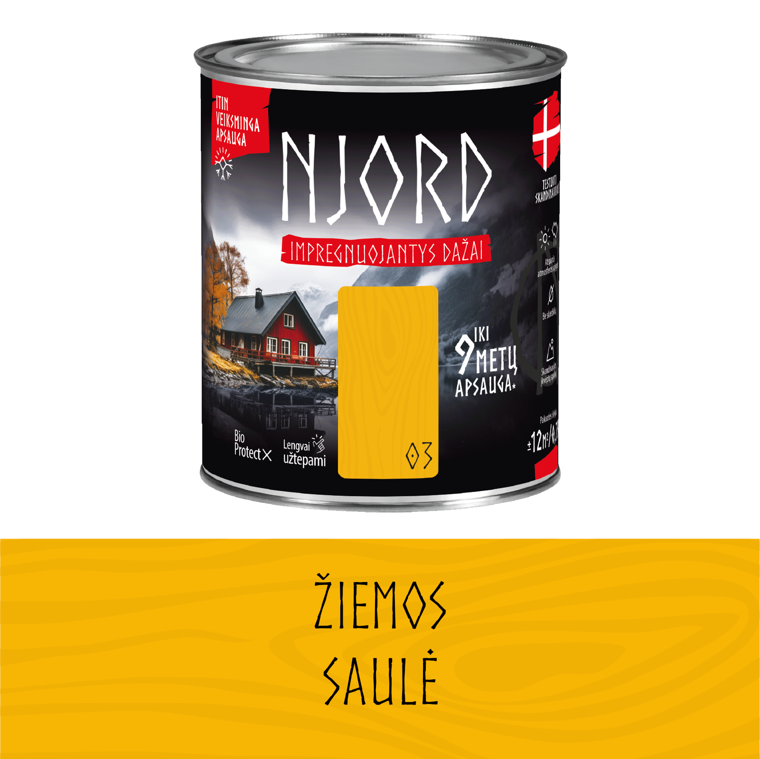 Impregnuojantys dažai medienai NJORD, žiemos saulės sp., 2,5 l-0