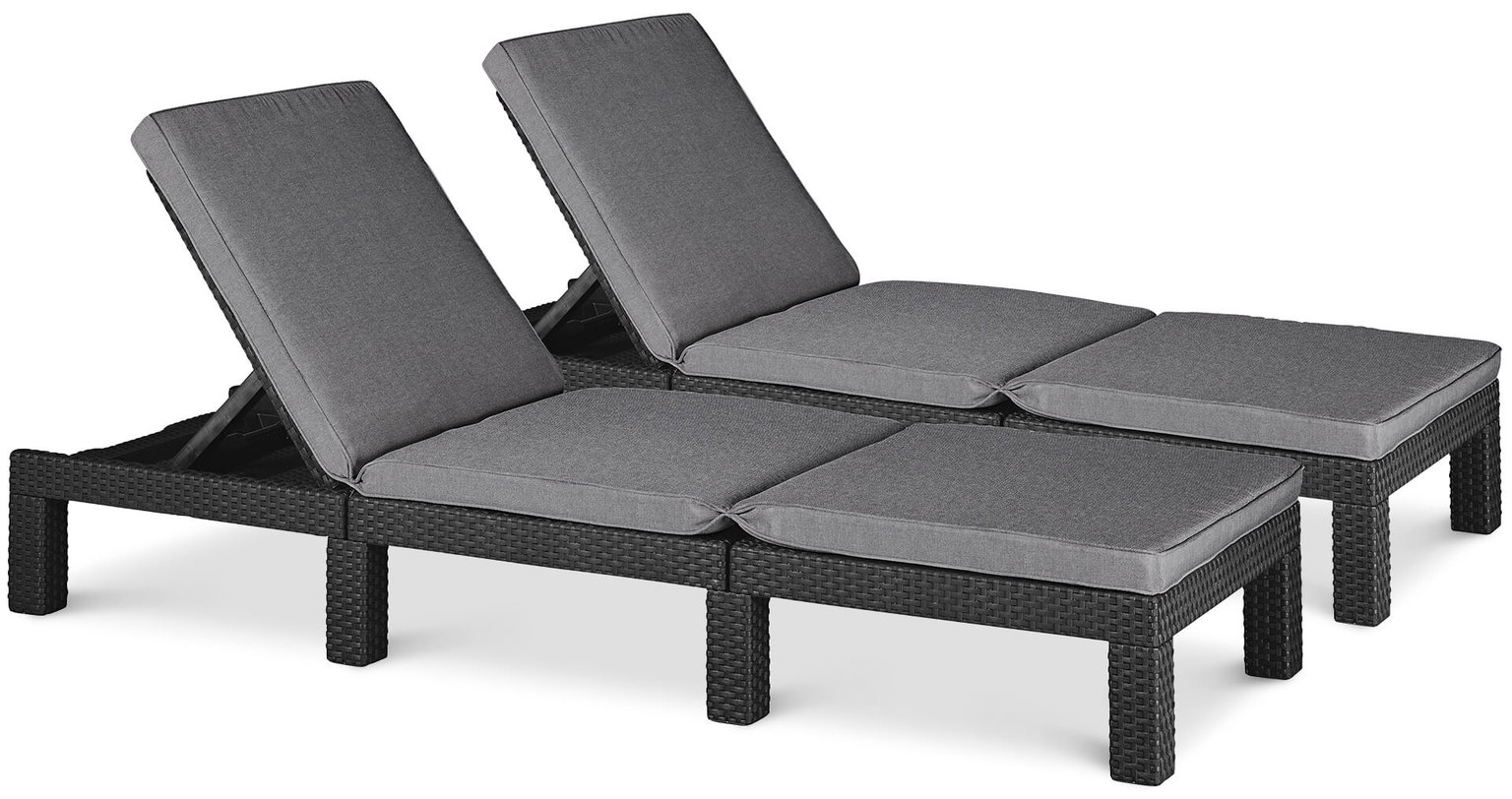 Lauko gultų komplektas DAYTONA DELUXE, 2vnt., grafito sp.-0