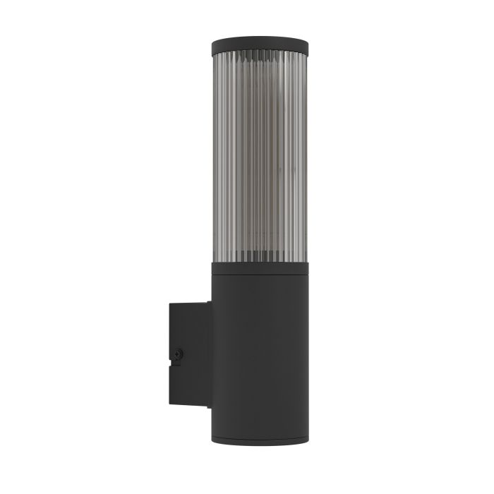 Sieninis lauko šviestuvas EGLO SALLE, IP54, E27, 1x15W, juodos sp., 8,1x11,5x32,6cm-0
