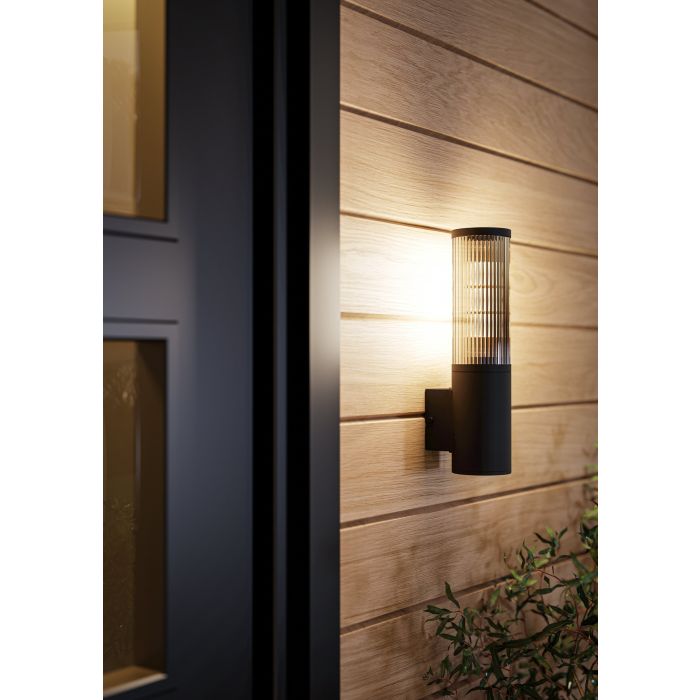 Sieninis lauko šviestuvas EGLO SALLE, IP54, E27, 1x15W, juodos sp., 8,1x11,5x32,6cm - 4