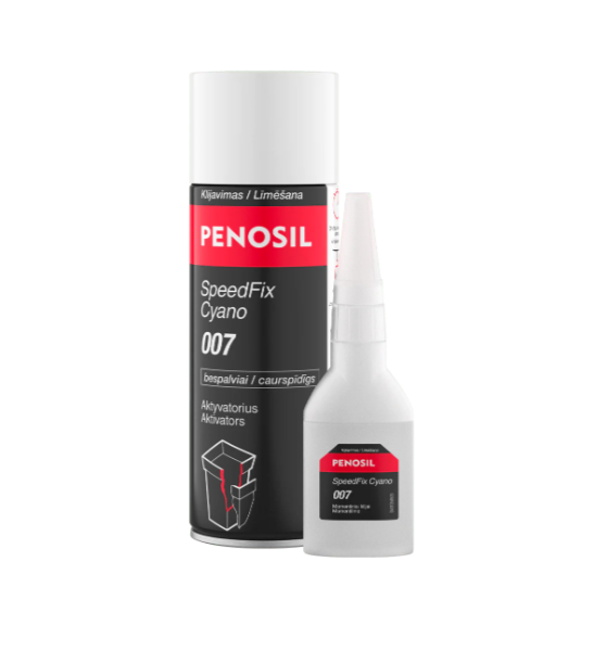 Klijų rinkinys PENOSIL SpeedFix Cyano 007, momentiniai klijai 50 g ir aktyvatorius 200 ml-0