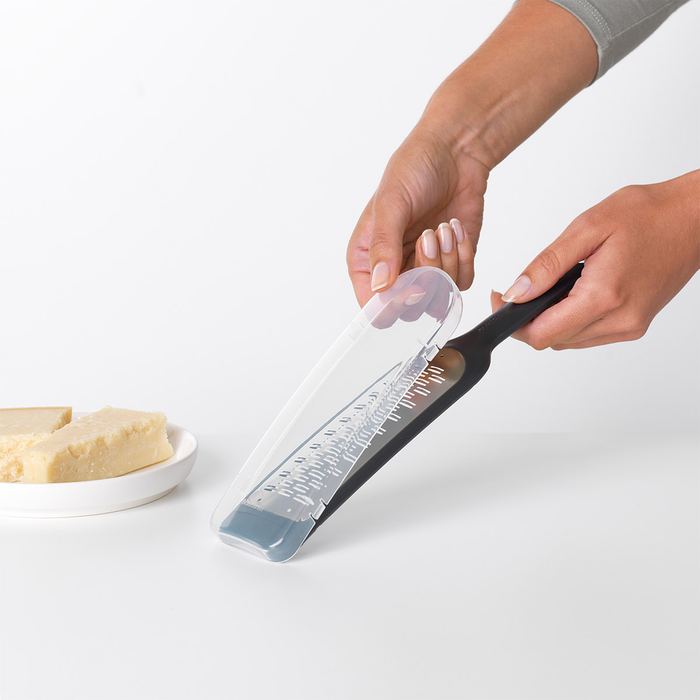 Trintuvė su dangteliu BRABANTIA Tasty+, t. pilkos sp., 6,5 x 29,6 cm-0