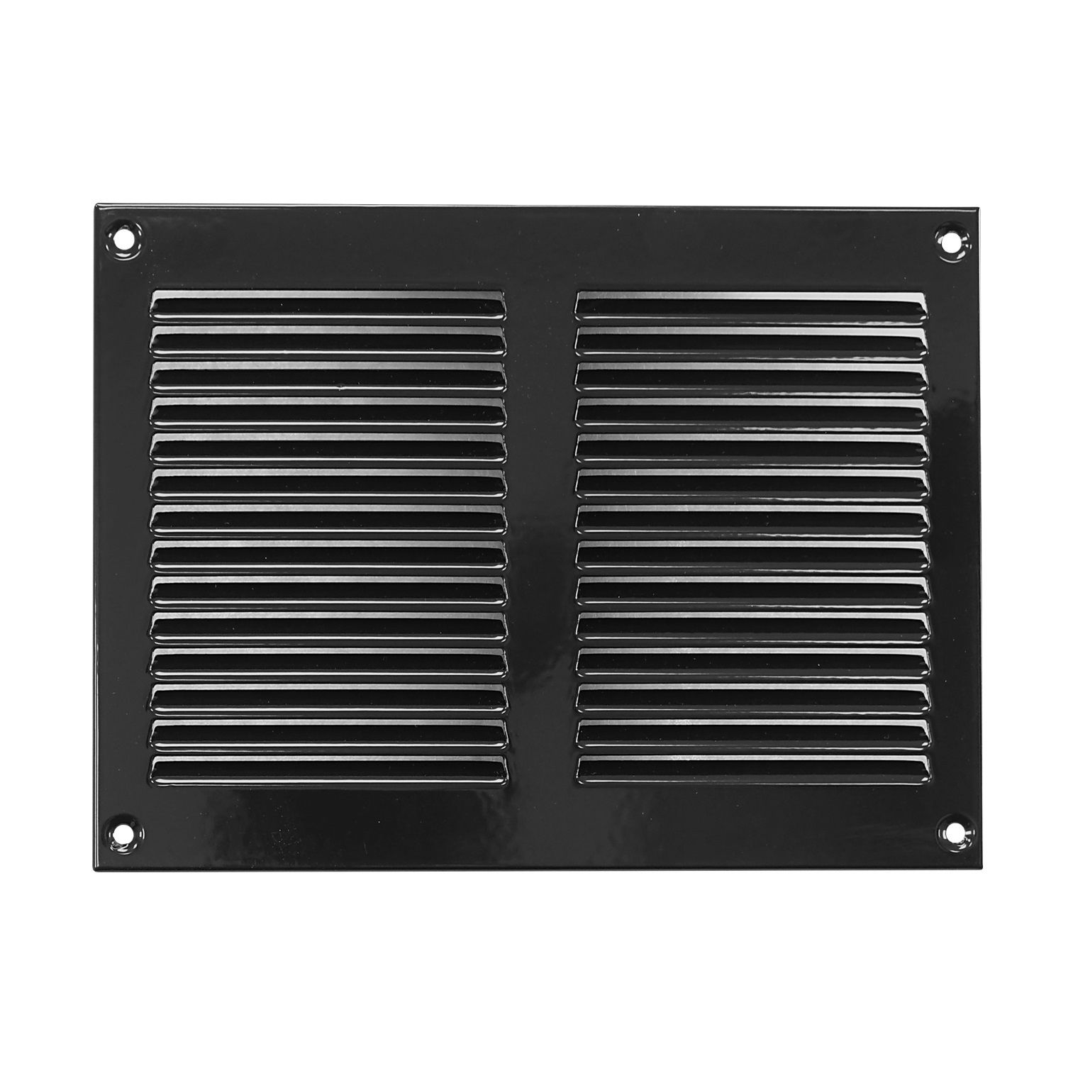 Metalinės ventiliacijos grotelės MR2015M, 200 x 150 mm, juodos sp.