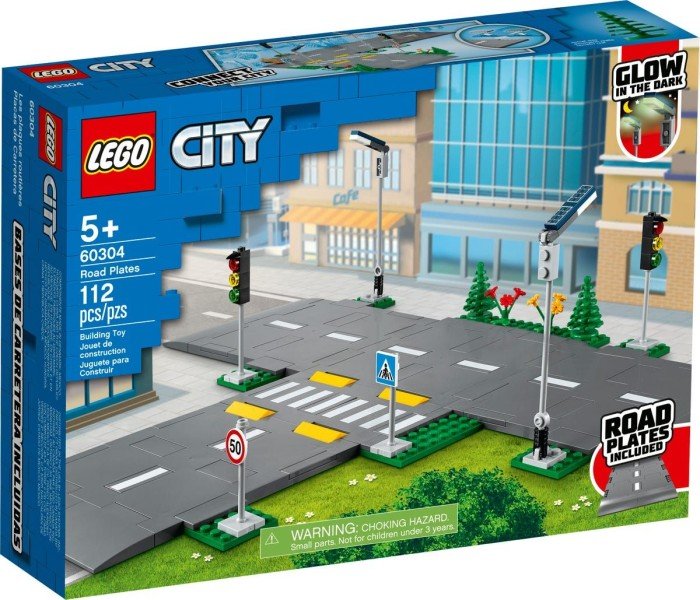 Konstruktorius LEGO® City Kelio plokštėlės 60304