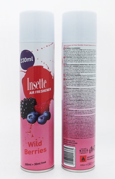 Oro gaiviklis INSETTE 2 in 1 Wild Berries, 350 ml