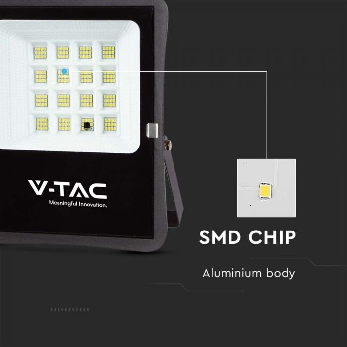 LED prožektorius V -TAC, įkraunamas saulės energija, IP65, 4000 K, 1200 lm, su pultu, juodos spalvos - 3