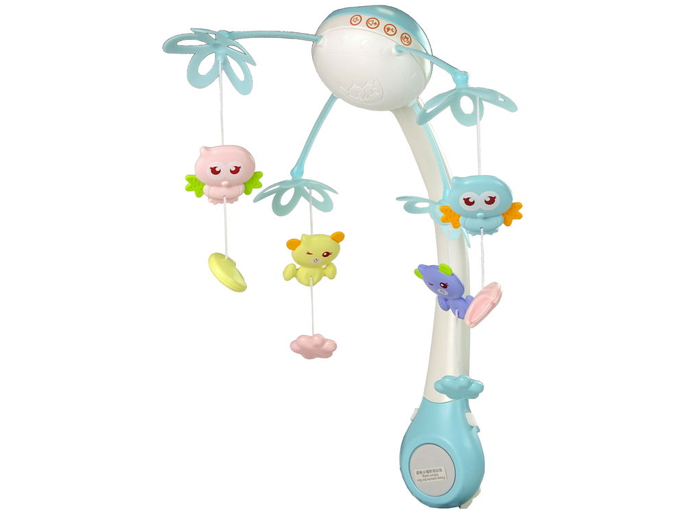 Kūdikių karuselės projektorius su garsais, mėlynas - 5