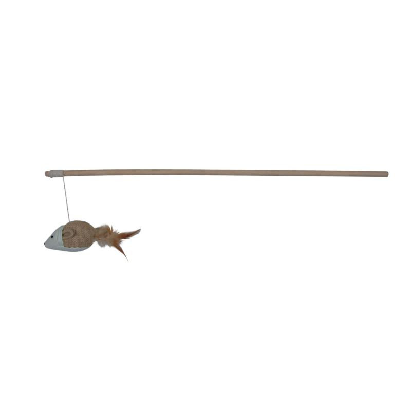 Kačių žaislas pelė TRIXIE, ant pagaliuko, 50 cm-0