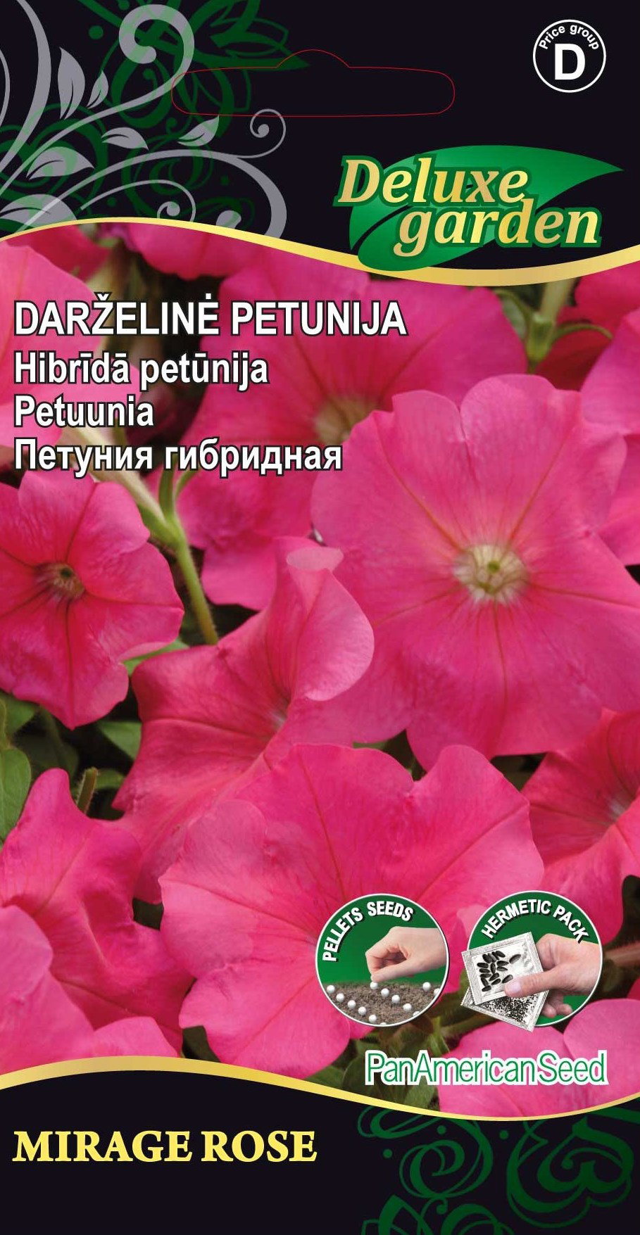 Darželinių petunijų sėklos MIRAGE ROSE, 20 vnt-0