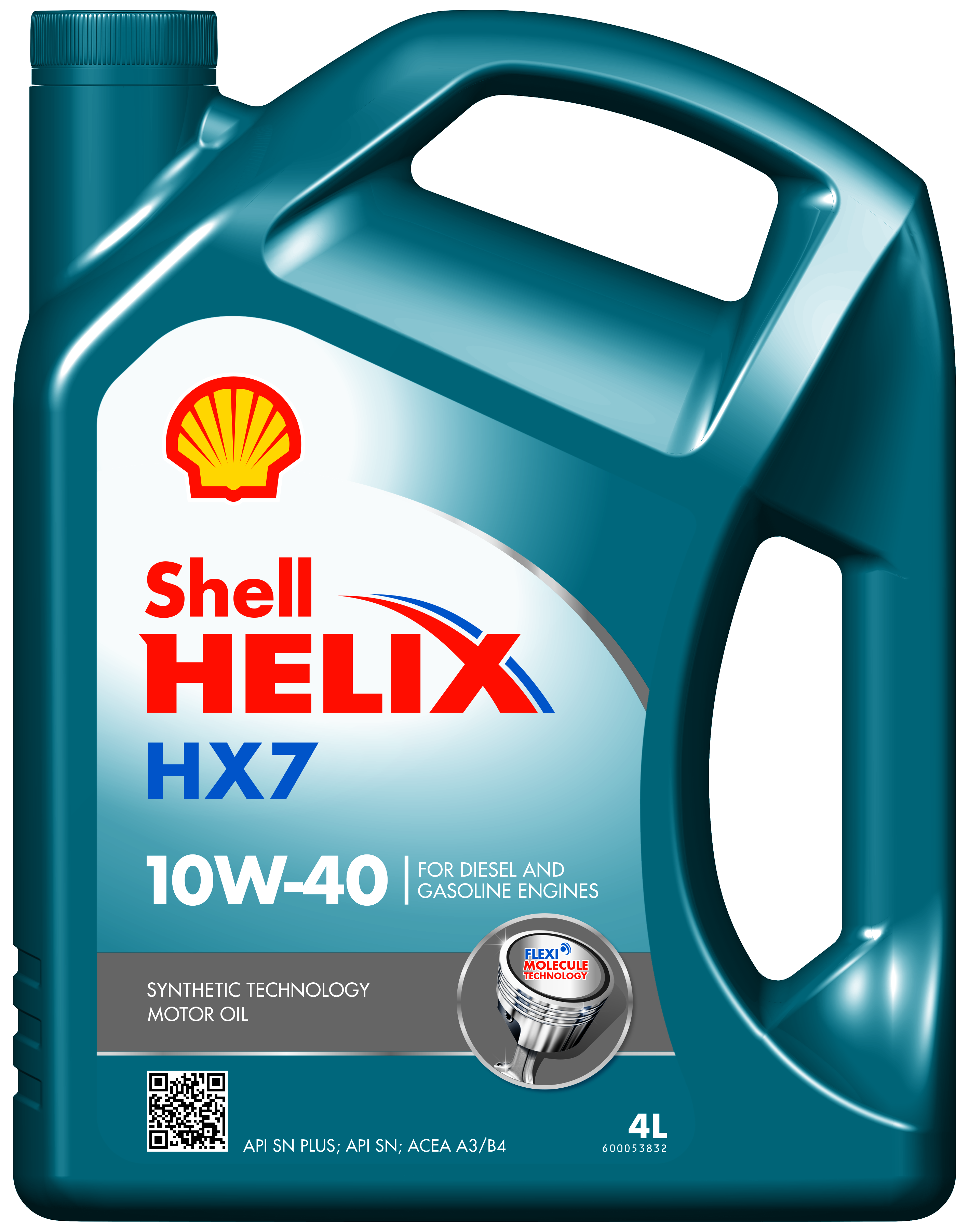 Automobilinė variklio alyva SHELL HELIX HX7 10W-40, 4 l
