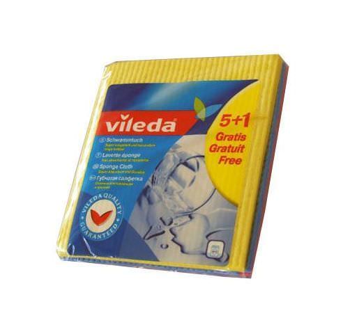 Drėgnos šluostės VILEDA, 5 + 1 vnt.-0