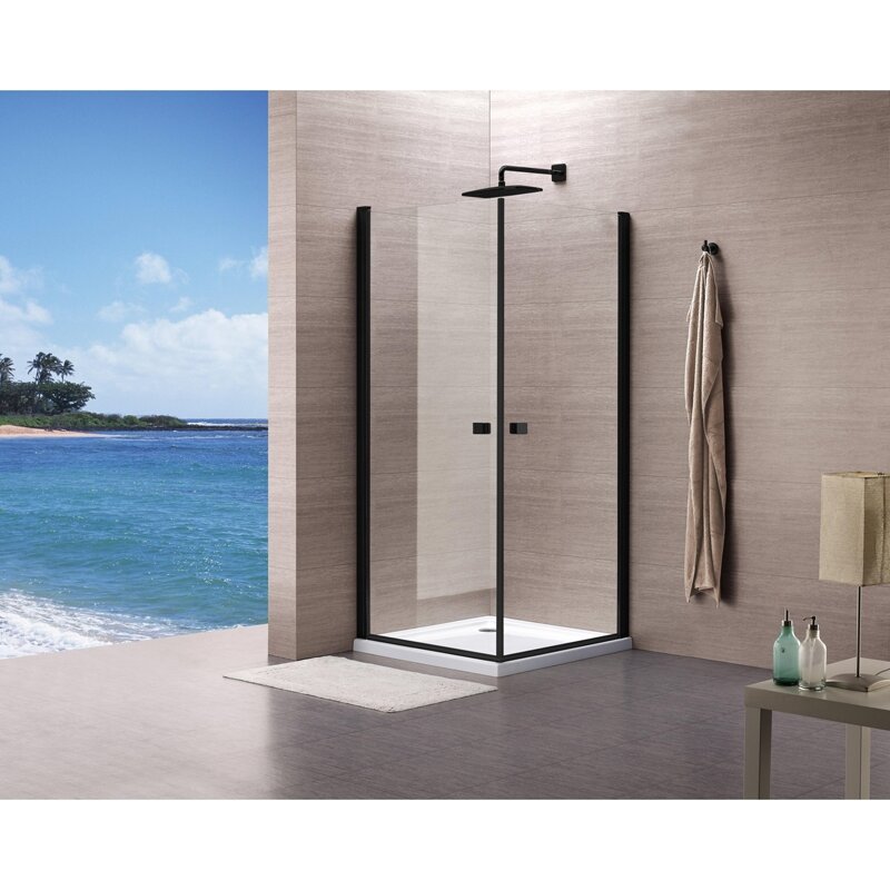 Dušo kabina MESINA Black DD 80x80 - 6
