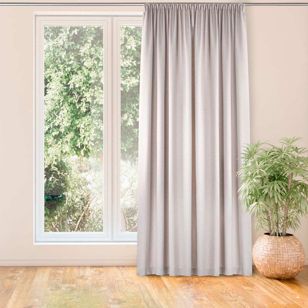 Naktinė užuolaida CARMENA  GREY PLEAT, 220x270 cm - 2
