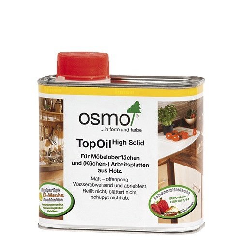 Medinių stalviršių aliejus su vašku OSMO TOPOIL 3068, natūralus, 0,5 l