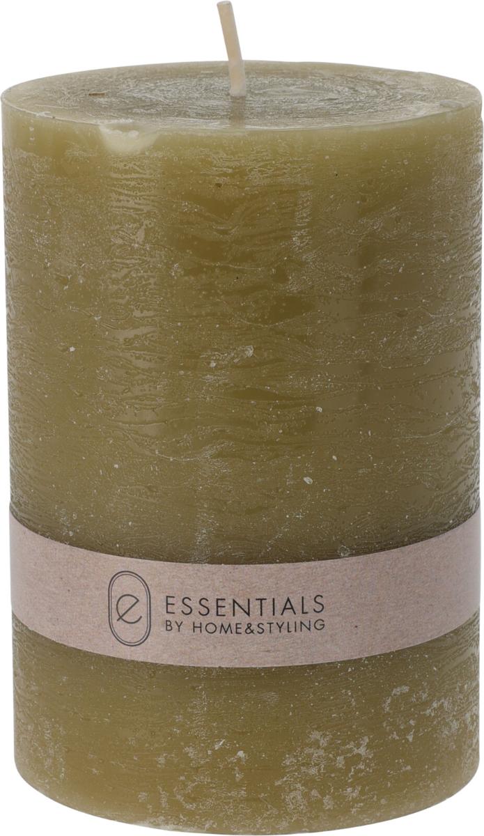 Cilindrinė žvakė ESSENTIALS Olive, šviesiai alyvinės sp., 7 x 10 cm