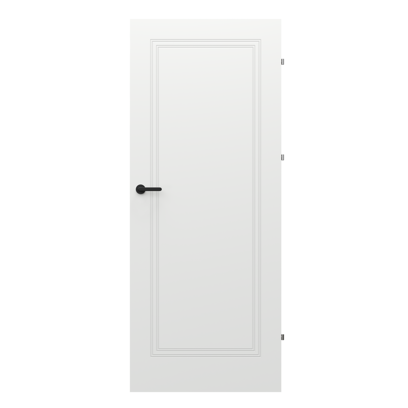 Vidaus durų varčia Trim Soft U, baltos sp., 844 x 2030 x 40 mm, dešinė-0