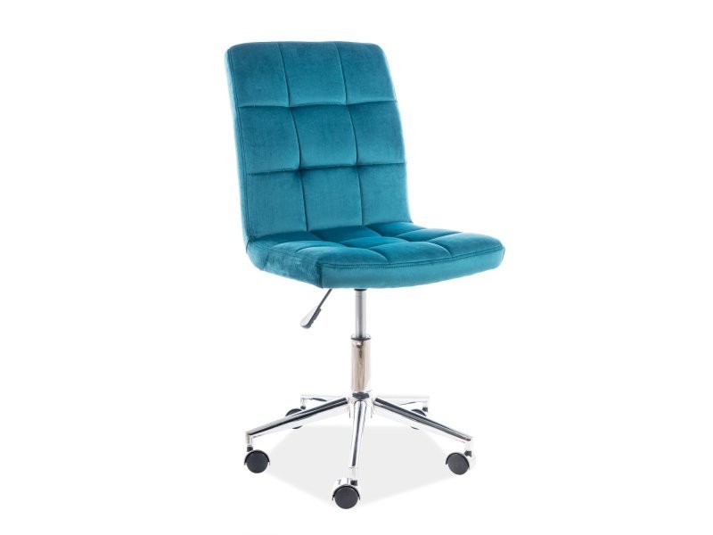 Biuro kėdė Q-020 VELVET, mėlyna - 1