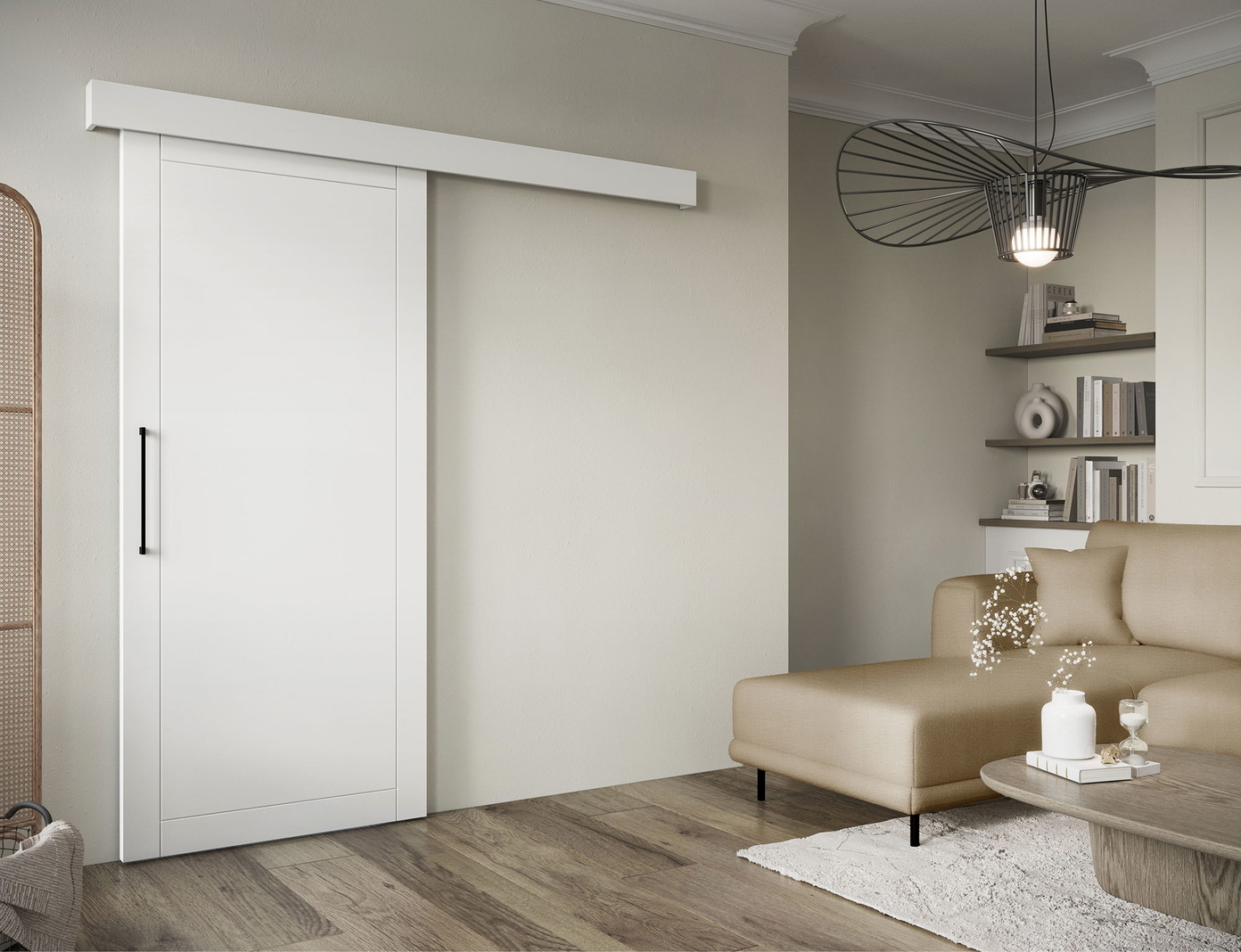 Stumdomos durys Charlise 90 x 204 cm, balta - 4