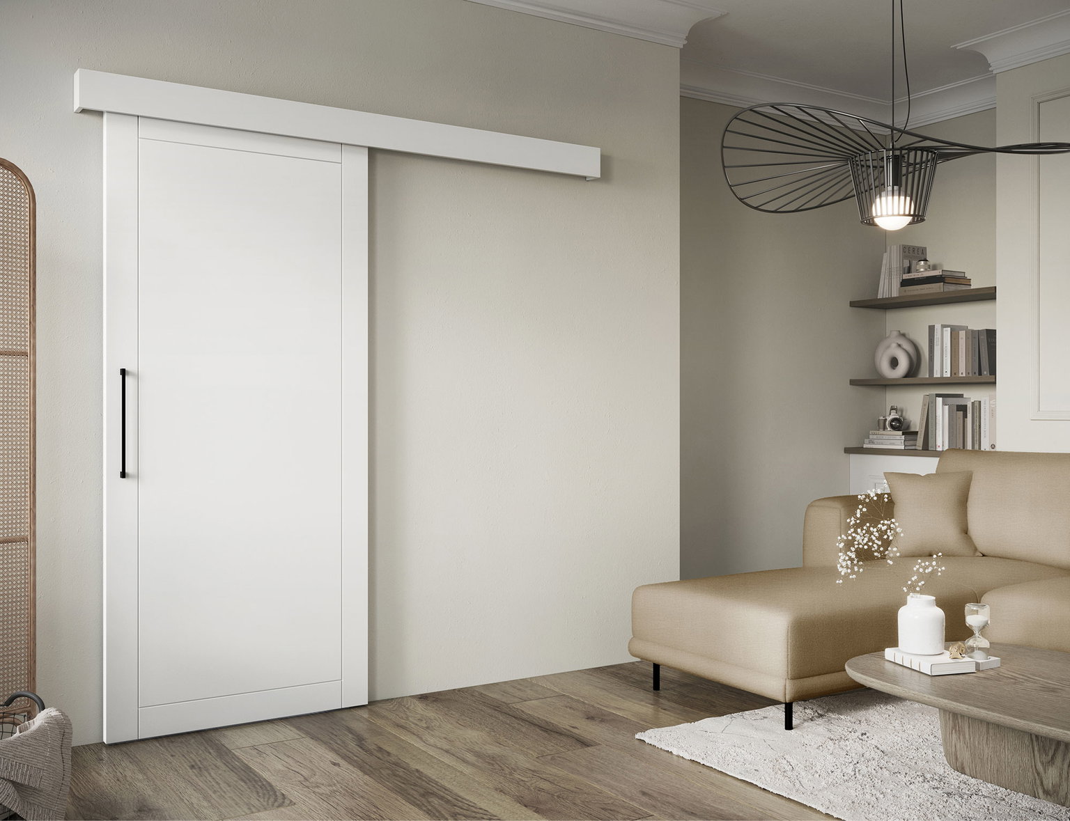 Stumdomos durys Charlise 90 x 204 cm, balta - 4