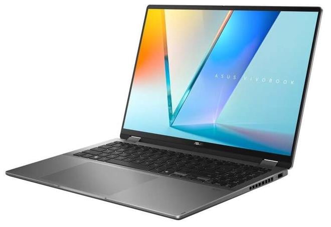 Nešiojamas kompiuteris Asus VivoBook 16 Flip (TP3607SA), 256V, 16 GB, 1 TB, 16 ", Intel Arc Graphics, pilka, en-1