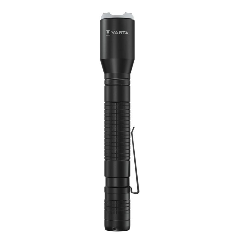 LED žibintuvėlis VARTA Aluminium Light F20 Pro, 250 lm, elementai 2xAA (įeina), juodos spalvos-1