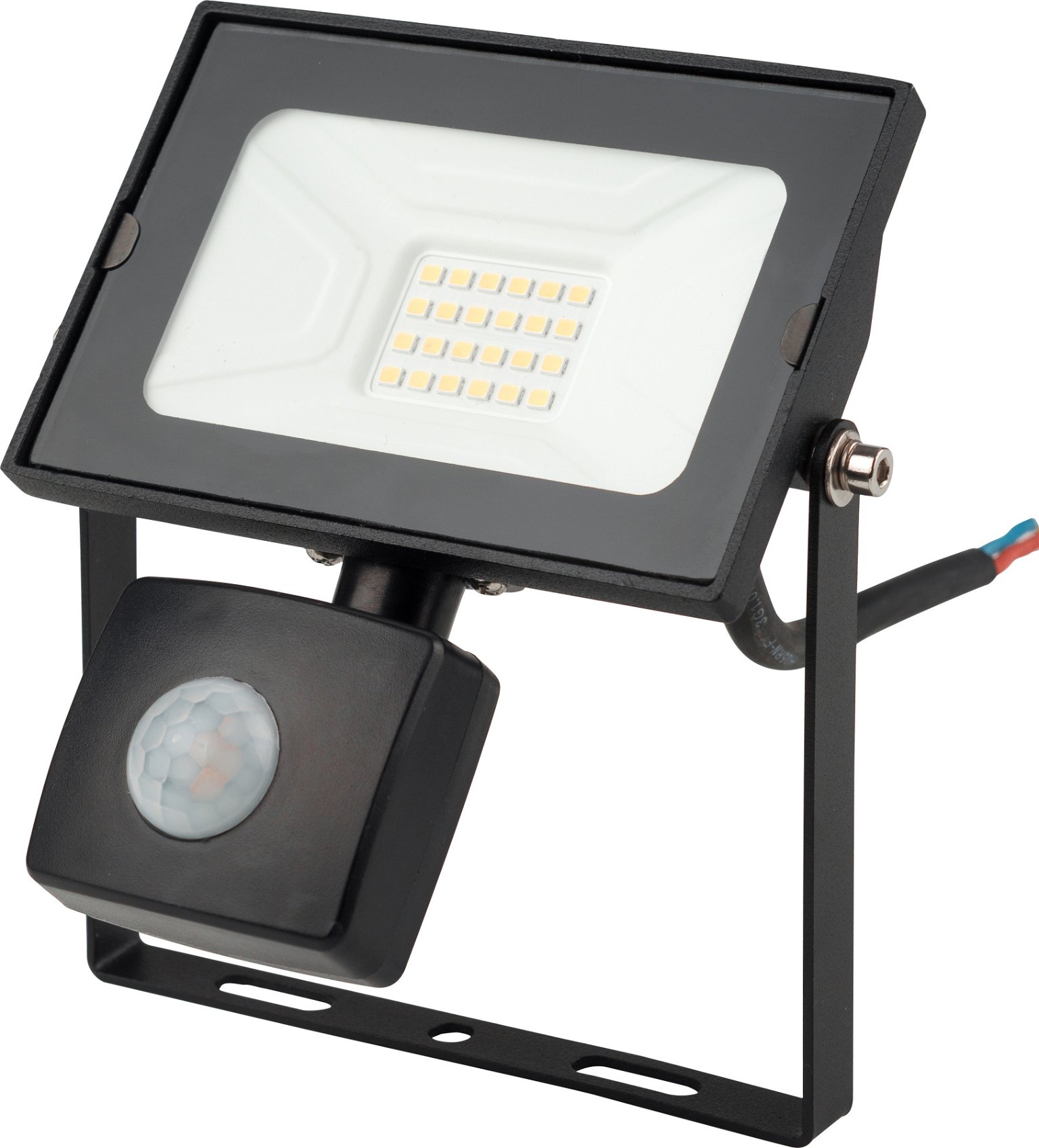 LED prožektorius SPECTOR LIGHT, IP44, 20 W, 4000 K, 1600 lm, su judesio davikliu,  juodos sp.