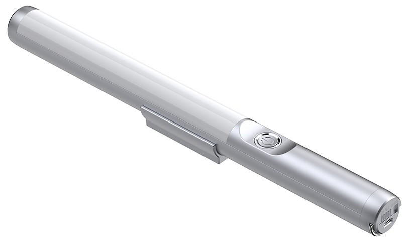 Pakraunamas žibintas AVIDE, IP20, 2,5W, 3000K, 200lm, su judesio davikliu, pakraunamas USB, baltos sp-0