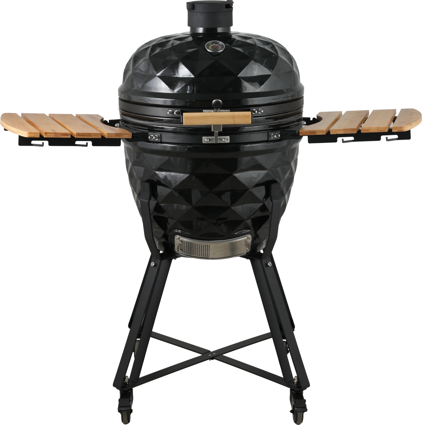 Keraminė kepsninė Kamado Diamond Series 23,5", 59 cm, juodos sp.-0