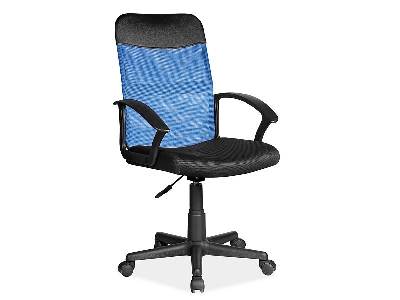 Biuro kėdė Q-702, juoda/mėlyna