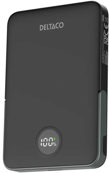 Išorinė baterija DELTACO PB-Q1007, 5000mAh, PD 20W, juodos sp.-0