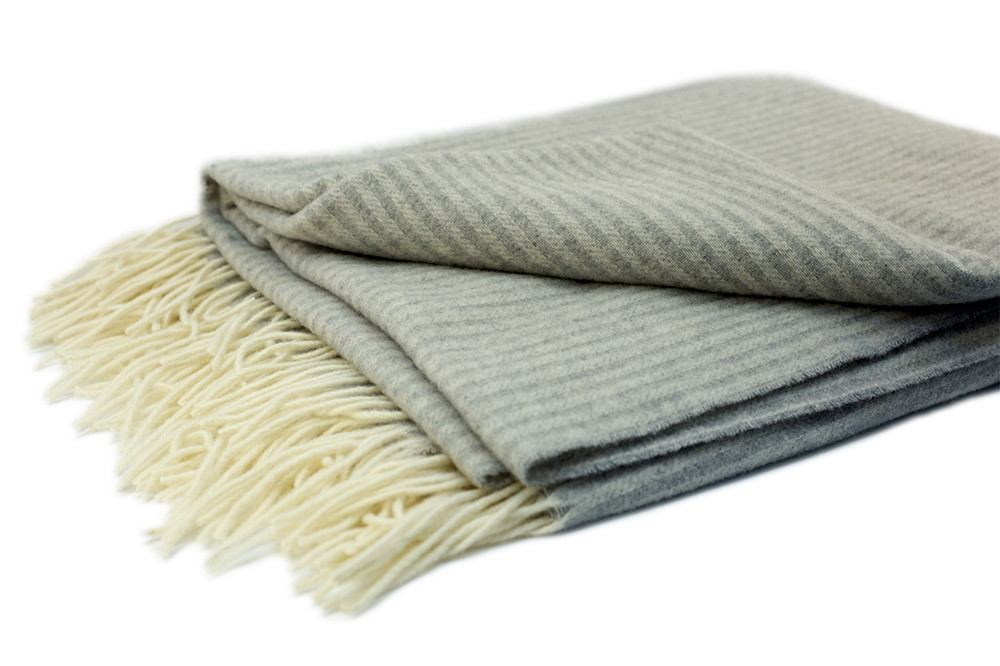 Pledas NOSTRA ANDORA, pilkos sp., 140 x 200 cm, 10% kašmyro, 90% merino vilnos, 245 g/m2-1