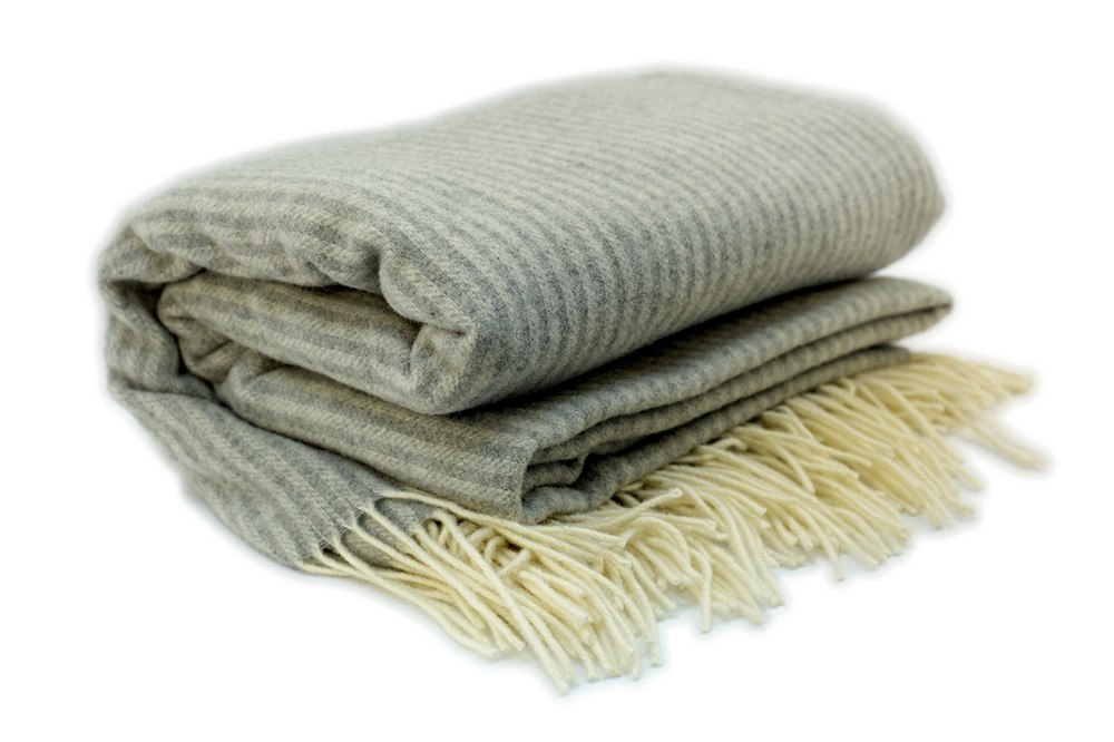Pledas NOSTRA ANDORA, pilkos sp., 140 x 200 cm, 10% kašmyro, 90% merino vilnos, 245 g/m2 - 3