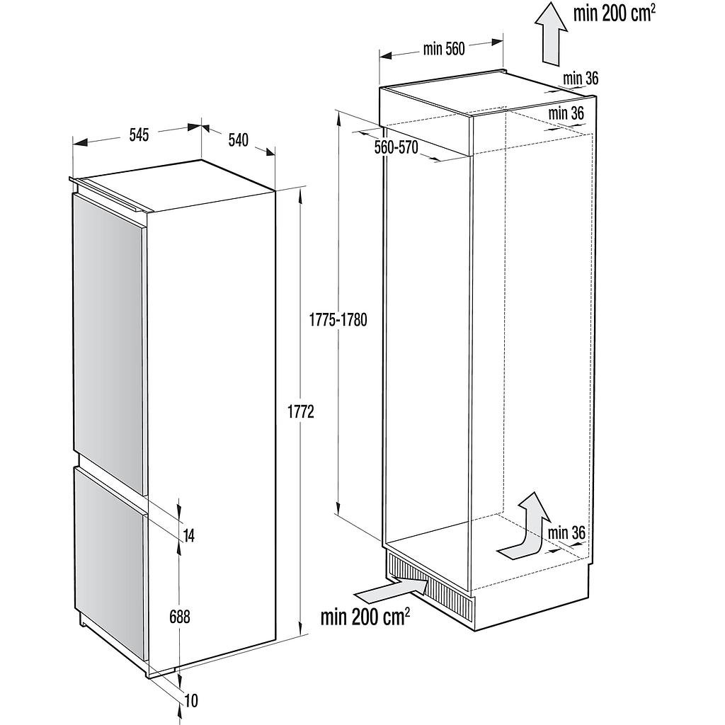 Šaldytuvas GORENJE NRKI218EA0 - 3