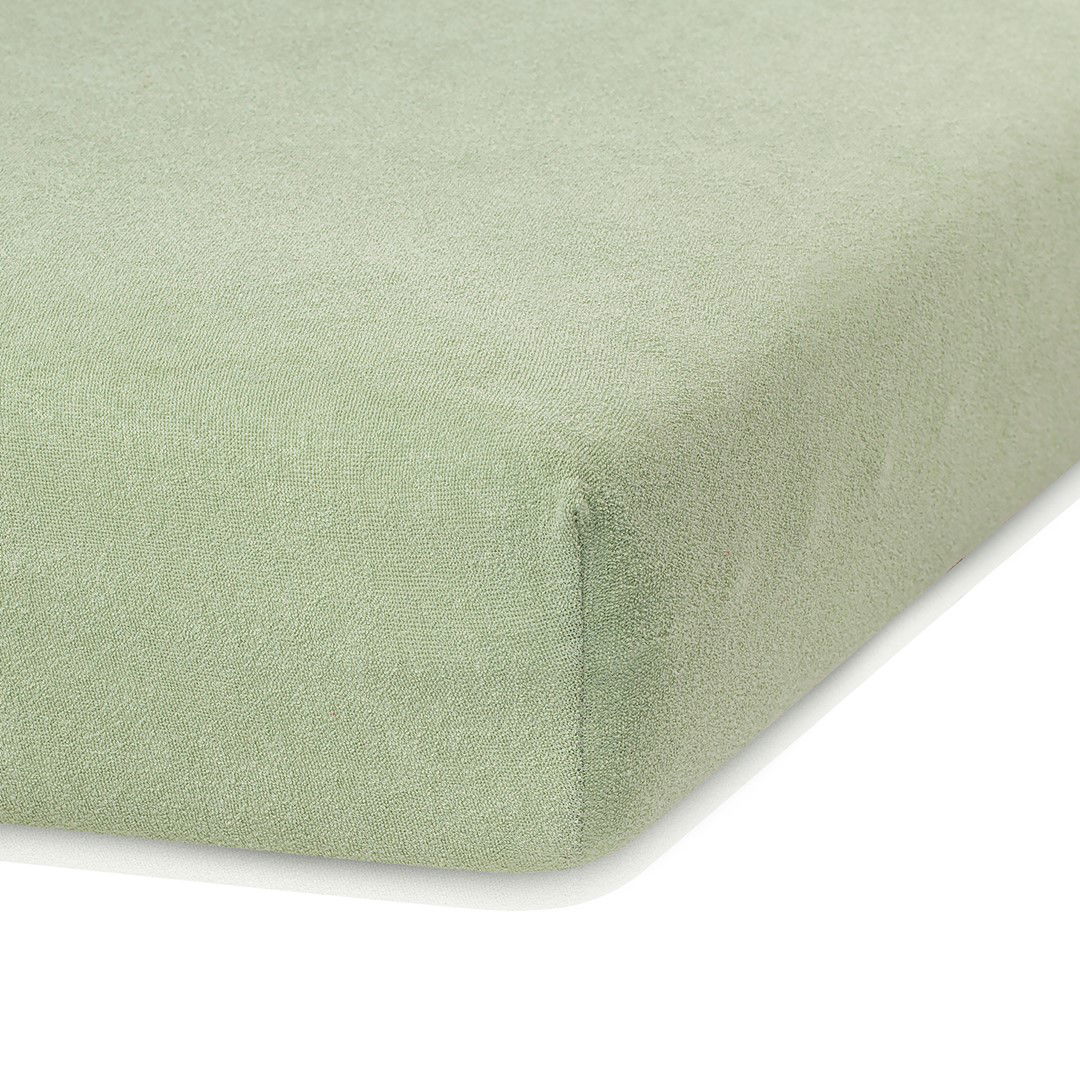 Frotinė paklodė su guma Ameliahome RUBY Olive green, 200x220 cm - 7