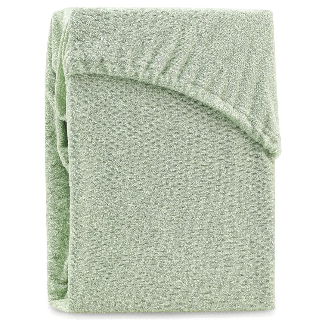 Frotinė paklodė su guma Ameliahome RUBY Olive green, 200x220 cm - 2