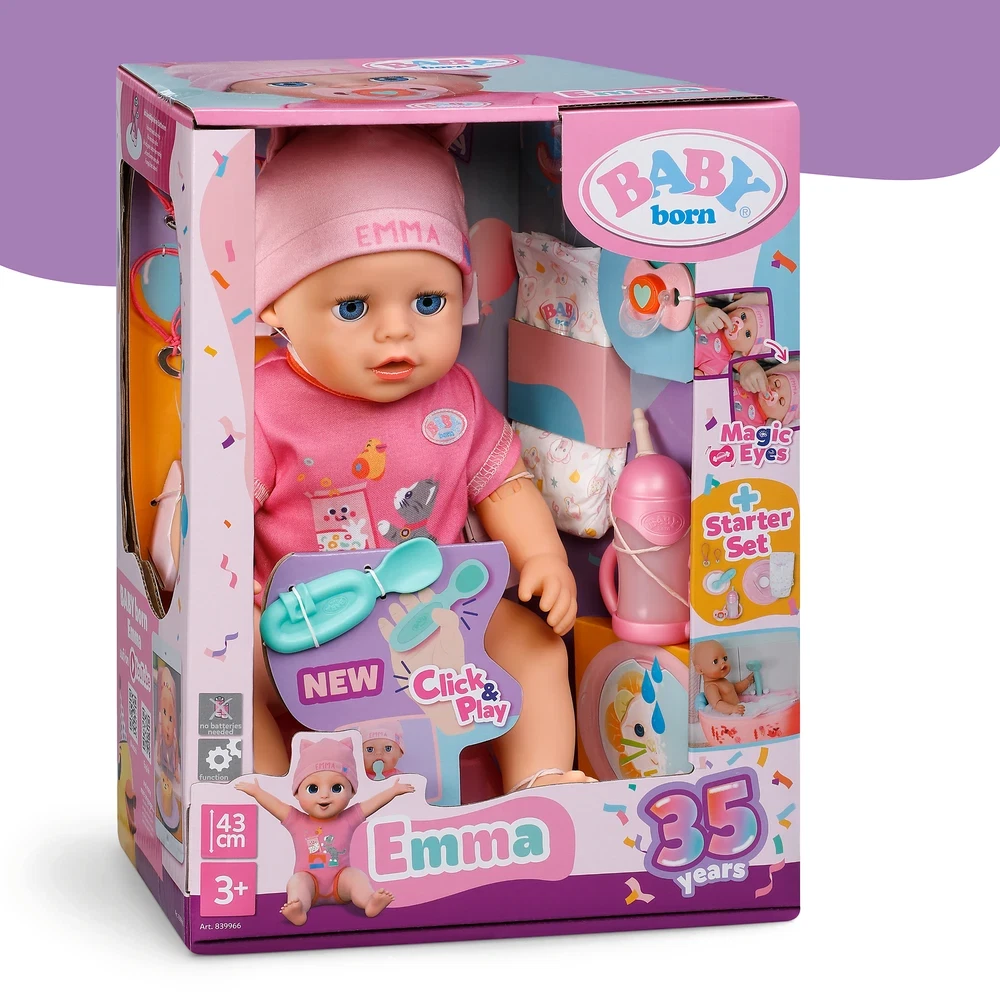Lėlė BB EMMA „Click and Play“, 43 cm - ermitazas.lt