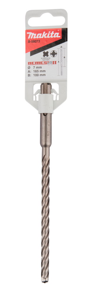 Armuoto betono grąžtas MAKITA Nemesis II, 7 x 100/165, SDS-Plus - 3