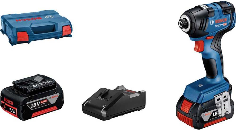 Akumuliatorinis smūginis veržliasūkis BOSCH PRO GDR 18V-200 (2x Li-ion 4.0Ah, L-case)-1
