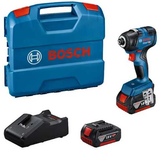 Akumuliatorinis smūginis veržliasūkis BOSCH PRO GDR 18V-200 (2x Li-ion 4.0Ah, L-case)-0