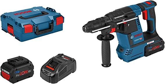 Akumuliatorinis perforatorius BOSCH PRO GBH 18V-26 F, 2,6 J, 18 V (2x5,5 Ah akum., L-BOXX)-0