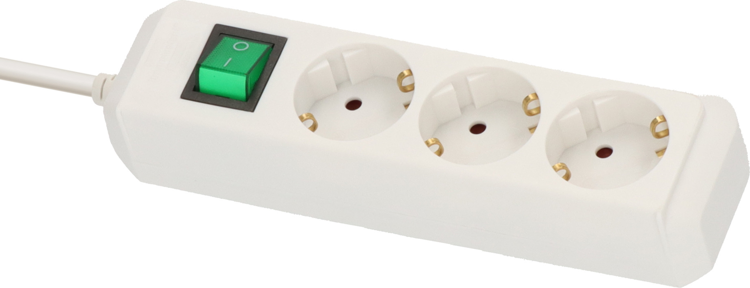 Ilgiklis BRENNENSTUHL Eco-Line, 3 lizdai, 3 m, 3G1,5+J, baltas - 2